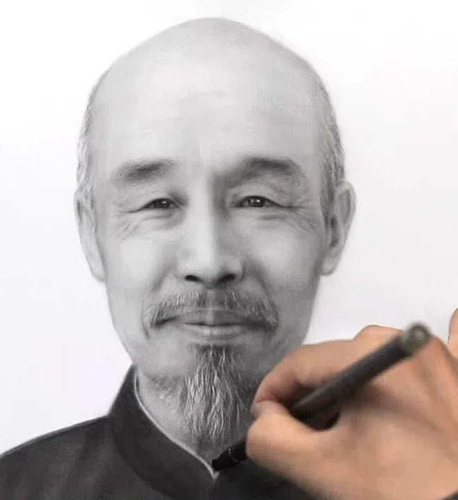 Custom Charcoal Portrait Drawing – Timeless Hand-Sketched Elegance