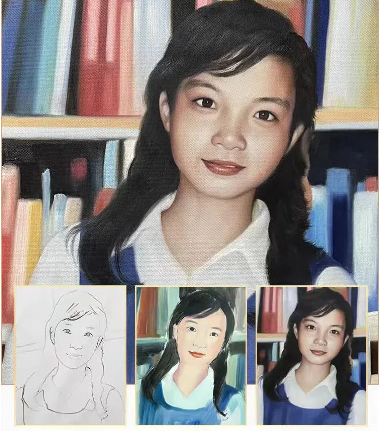 Custom Oil Portrait Painting – Hand-Painted Heirloom from Your Photo