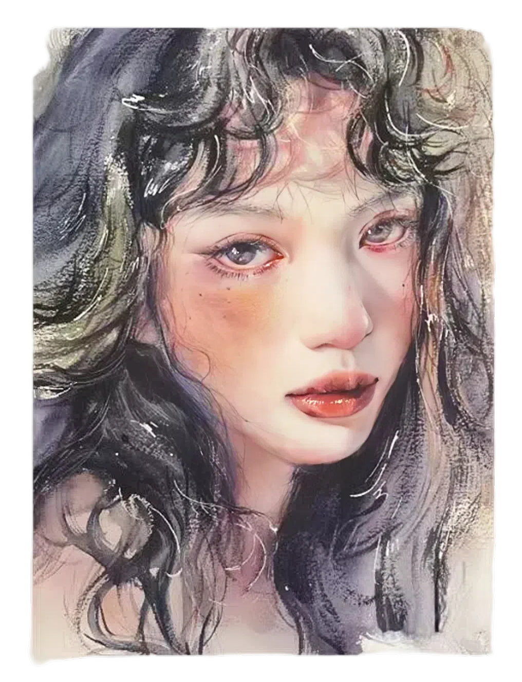 Custom Watercolor Portrait – Delicate Hand-Painted Memories
