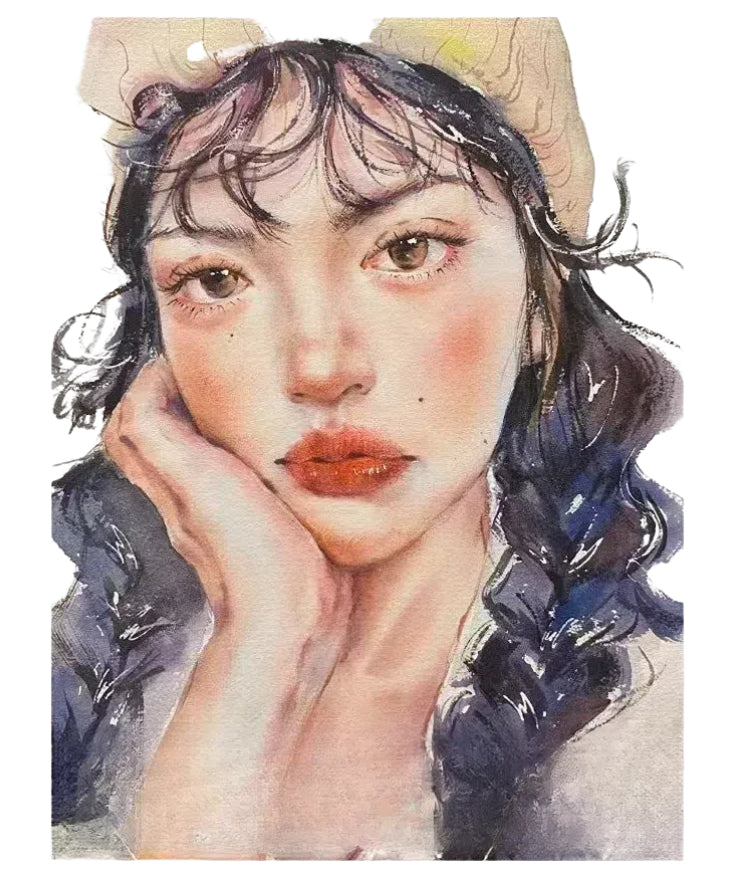 Custom Watercolor Portrait – Delicate Hand-Painted Memories