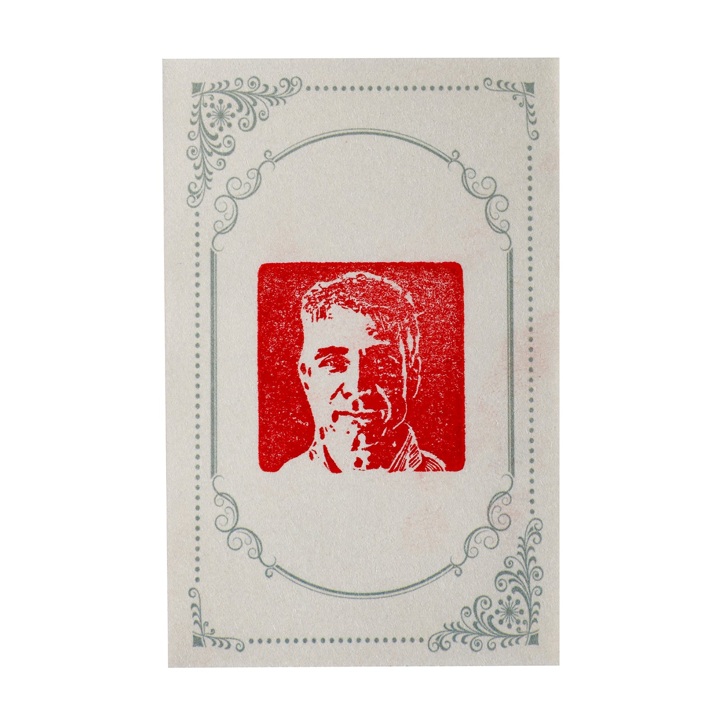 Custom Portrait Stamp - Personalized Photo Stamp, Hand-Carved